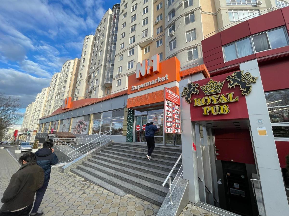 Comfortable Apartment With A Panoramic View تشيسيناو المظهر الخارجي الصورة